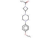 N-乙酰-3-(对<span class='lighter'>甲</span><span class='lighter'>氧基</span>苯基哌嗪)<span class='lighter'>氮</span><span class='lighter'>杂</span>环<span class='lighter'>丁烷</span>