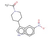1-[4-(5-硝基-1H-<span class='lighter'>吲哚</span>-3-<span class='lighter'>基</span>)-1-哌啶<span class='lighter'>基</span>]乙酮