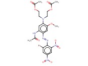 2,2'-((5-乙酰胺基-4-((2-溴-4,6-<span class='lighter'>二</span>硝基苯基)偶氮)-2-甲氧基苯基)亚氨)<span class='lighter'>二</span><span class='lighter'>乙基</span><span class='lighter'>二</span><span class='lighter'>乙酸</span><span class='lighter'>酯</span>