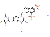 7-[[2-(乙酰氨基)-4-[(5-氯-2,6-二<span class='lighter'>氟</span>-4-嘧啶基)氨基]苯基]偶氮]<span class='lighter'>萘</span>-1,3-二磺酸二钠