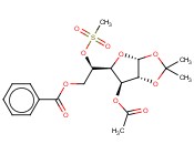 3-O-乙酰<span class='lighter'>基</span>-6-O-<span class='lighter'>苯</span><span class='lighter'>甲</span><span class='lighter'>酰</span>-5-O-(<span class='lighter'>甲</span>磺<span class='lighter'>酰</span>)-1,2-O-异亚丙基-α-D-呋喃葡萄糖