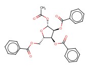 1-acetyl-23,5-tri-O-benzoyl-<span class='lighter'>Beta</span>-L-ribose