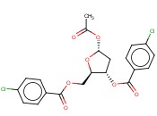 2-DEOXY-ALPHA-D-ERYTHROPENTOFURANOSE 1-ACETATE 3,5-BIS(4-CHLOROBENZOATE)