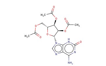 1,2-DIHYDRO-2-OXO-ADENOSINE 2',3',5'-<span class='lighter'>TRIACETATE</span>