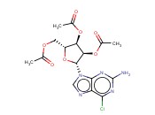 2',3',5'-三-O-乙酰-2-氨基-6-<span class='lighter'>氯</span><span class='lighter'>嘌呤</span>核苷