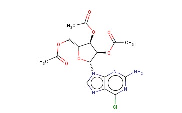 2',3',5'-三-O-乙酰-2-氨基-6-<span class='lighter'>氯</span><span class='lighter'>嘌呤</span>核苷