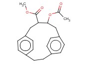 10-<span class='lighter'>ACO</span>-TRICYCLO(10.2.2.2(4,7))OCTADECA-HEXAENE-9-CARBOXYLIC ACID ME ESTER
