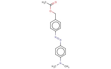 4-((4-(DIMETHYLAMINO)PHENYL)<span class='lighter'>AZO</span>)BENZENEMETHANOL, ACETATE ESTER