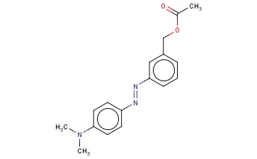 3-((P-(DIMETHYLAMINO)PHENYL)<span class='lighter'>AZO</span>)BENZYL ALCOHOL ACETATE