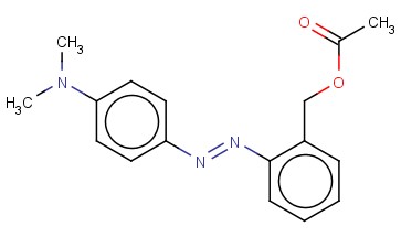 2-((4-(DIMETHYLAMINO)PHENYL)<span class='lighter'>AZO</span>)BENZENEMETHANOL, ACETATE ESTER