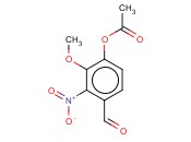 4-<span class='lighter'>formyl-2-methoxy-3-nitrophenyl</span> acetate