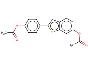 2-[4-(<span class='lighter'>乙酰</span>氧基)苯基]苯并[B]噻吩-6-醇<span class='lighter'>乙酸</span><span class='lighter'>酯</span>