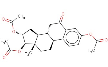 1,3,5(10)-ESTRATRIEN-3,16ALPHA,17BETA-TRIOL-6-ONE <span class='lighter'>TRIACETATE</span>