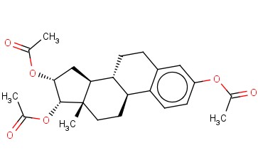 1,3,5(10)-ESTRATRIEN-3,16ALPHA,17ALPHA-TRIOL <span class='lighter'>TRIACETATE</span>