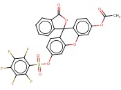 <span class='lighter'>ACETYL</span>, PENTAFLUOROBENZENESULFONYL FLUORESCEIN