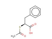 (S)-2-ACETYLTHIO-3-<span class='lighter'>PHENYLPROPIONIC</span> ACID