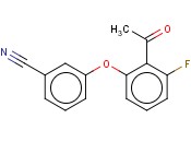 3-(2-<span class='lighter'>ACETYL</span>-3-FLUOROPHENOXY)BENZONITRILE