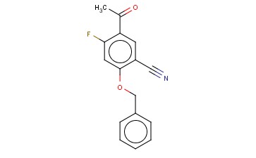 5-ACETYL-2-(BENZYLOXY)-<span class='lighter'>4-FLUOROBENZONITRILE</span>