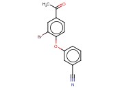 3-(4-<span class='lighter'>ACETYL</span>-2-BROMOPHENOXY)BENZONITRILE