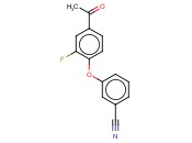 3-(4-<span class='lighter'>ACETYL</span>-2-FLUOROPHENOXY)BENZONITRILE