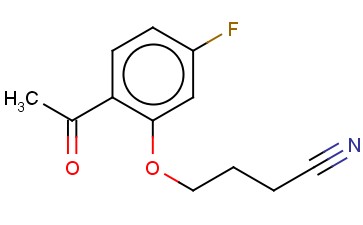 4-(2-<span class='lighter'>ACETYL</span>-5-FLUOROPHENOXY)BUTANENITRILE