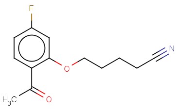 5-(2-<span class='lighter'>ACETYL</span>-5-FLUOROPHENOXY)PENTANENITRILE