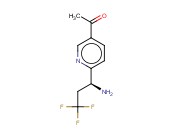 6-((1S)-1-AMINO-3,3,3-TRIFLUOROPROPYL)-<span class='lighter'>3-ACETYLPYRIDINE</span>