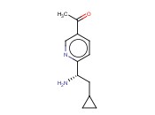 6-((1S)-1-AMINO-2-CYCLOPROPYLETHYL)-<span class='lighter'>3-ACETYLPYRIDINE</span>