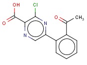 5-(2-ACETYLPHENYL)-3-<span class='lighter'>CHLOROPYRAZINE</span>-2-CARBOXYLIC ACID