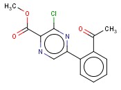 METHYL 5-(2-ACETYLPHENYL)-3-<span class='lighter'>CHLOROPYRAZINE</span>-2-CARBOXYLATE
