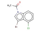 1-ACETYL-3-BROMO-4-<span class='lighter'>CHLOROINDOLE</span>
