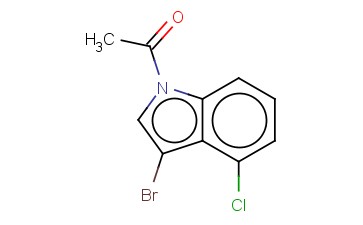 1-ACETYL-3-BROMO-4-<span class='lighter'>CHLOROINDOLE</span>
