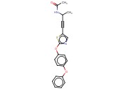N-[1-甲基-3-[2-(4-<span class='lighter'>苯</span><span class='lighter'>氧基</span><span class='lighter'>苯</span><span class='lighter'>氧基</span>)-1,3-噻唑-5-基]<span class='lighter'>丙</span>-2-炔基]乙酰胺