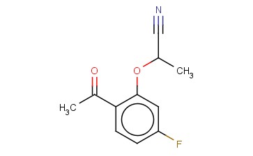 2-(2-<span class='lighter'>ACETYL</span>-5-FLUOROPHENOXY)PROPANENITRILE