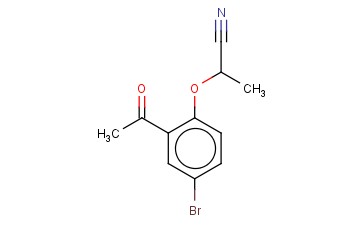 2-(2-<span class='lighter'>ACETYL</span>-4-BROMOPHENOXY)PROPANENITRILE