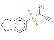 2-(2,3-DIHYDRO-1H-<span class='lighter'>INDENE</span>-5-SULFONYL)PROPANENITRILE