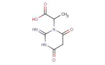 1(2H)-PYRIMIDINEACETIC ACID, TETRAHYDRO-2-IMINO-ALPHA-METHYL-4,6-DIOXO-