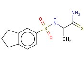 2-(2,3-DIHYDRO-1H-<span class='lighter'>INDENE</span>-5-SULFONAMIDO)PROPANETHIOAMIDE