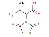 3-methyl-2-(4-oxo-2-thioxothiazolidin-3-yl)butanoic acid