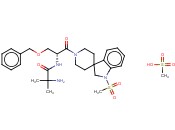1'-(2-Methylalanyl-O-benzyl-D-seryl)-1-(methylsulfonyl)-1,2-dihydrospiro[indole-3,4'-piperidine] methanesulfonate (1:1)