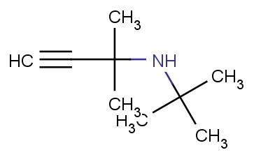 N-叔丁基-1,1-二甲基<span class='lighter'>炔</span><span class='lighter'>丙</span><span class='lighter'>胺</span>