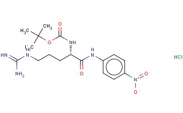 Nα(叔丁氧基羰基)-L-精氨酸-4-<span class='lighter'>硝基</span>苯胺<span class='lighter'>盐酸盐</span>