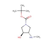 TRANS-TERT-BUTYL 3-HYDROXY-4-(<span class='lighter'>METHYLAMINO</span>)PYRROLIDINE-1-CARBOXYLATE