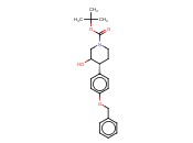 反式-3-羟基-4-[4-(<span class='lighter'>苯</span><span class='lighter'>甲</span><span class='lighter'>氧基</span>)苯基]-1-哌啶羧酸叔丁酯