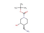TERT-BUTYL (3S*,4S*)-4-(AMINOMETHYL)-3-HYDROXY-1-PIPERIDINECARBOXYLATE