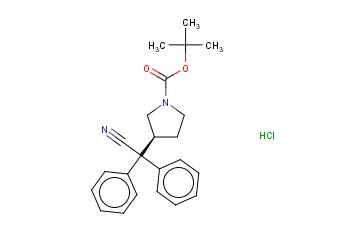 (S)-AA, DIPHENYL-N-BOC-3PYRROLIDINE ACETONITRILE, HCL