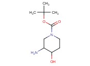 1-PIPERIDINECARBOXYLIC ACID, 3-AMINO-4-<span class='lighter'>HYDROXY</span>-, 1,1-DIMETHYLETHYL <span class='lighter'>ESTER</span>