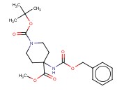 1,4-Piperidinedicarboxylic acid, 4-[[(phenylmethoxy)carbonyl]amino]-, 1-(1,1-dimethylethyl) 4-methyl ester