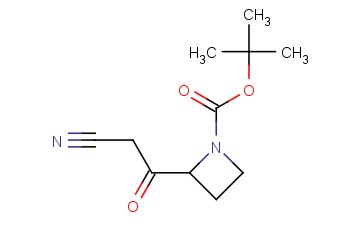 <span class='lighter'>TERT-BUTYL</span> <span class='lighter'>2-CYANOACETYL-1-AZETIDINECARBOXYLATE</span>