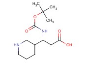 3-<span class='lighter'>TERT-BUTOXYCARBONYLAMINO-3-PIPERIDIN-3-YL-PROPIONIC</span> ACID